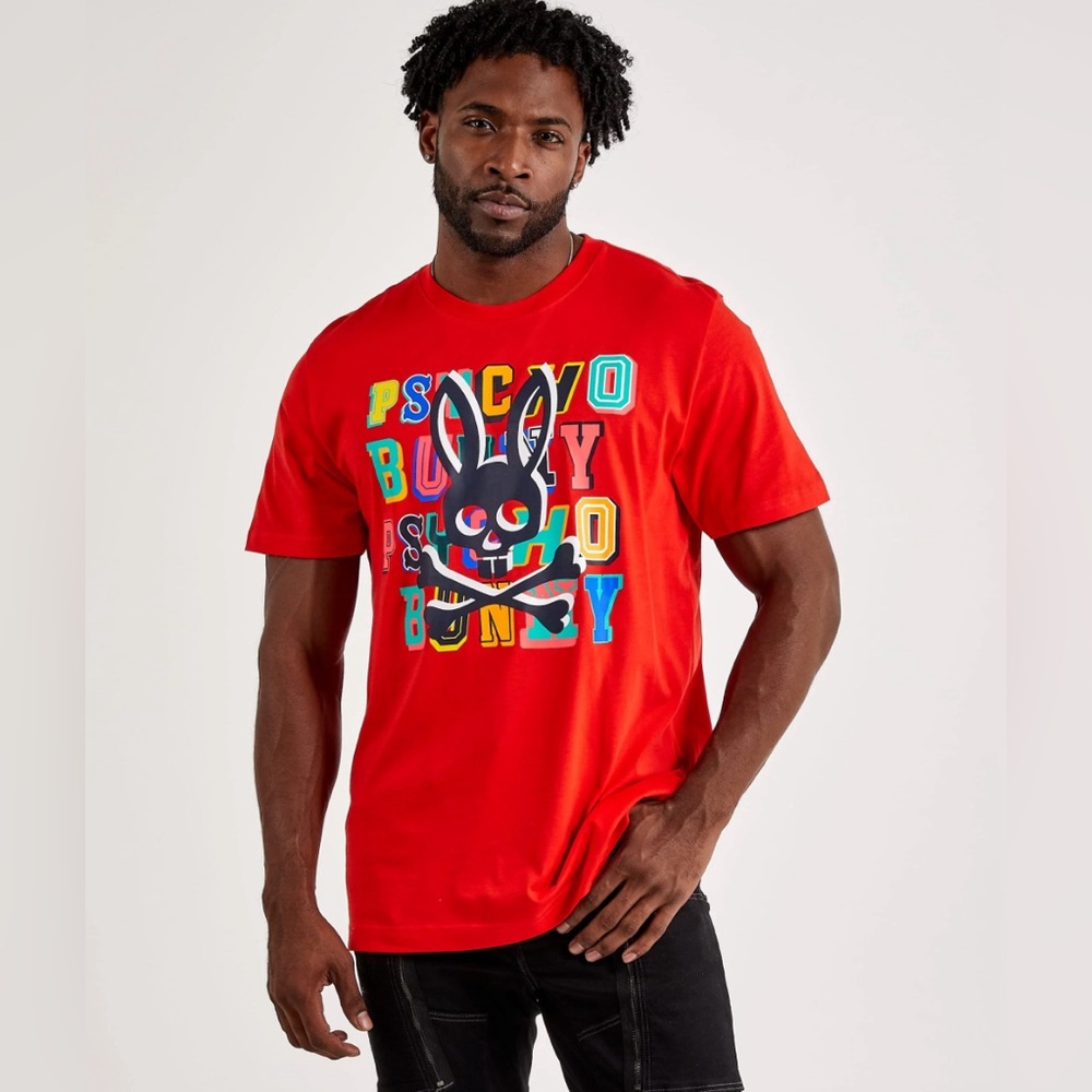 NWT PSYCHO BUNNY FULTON GRAPHIC TEE